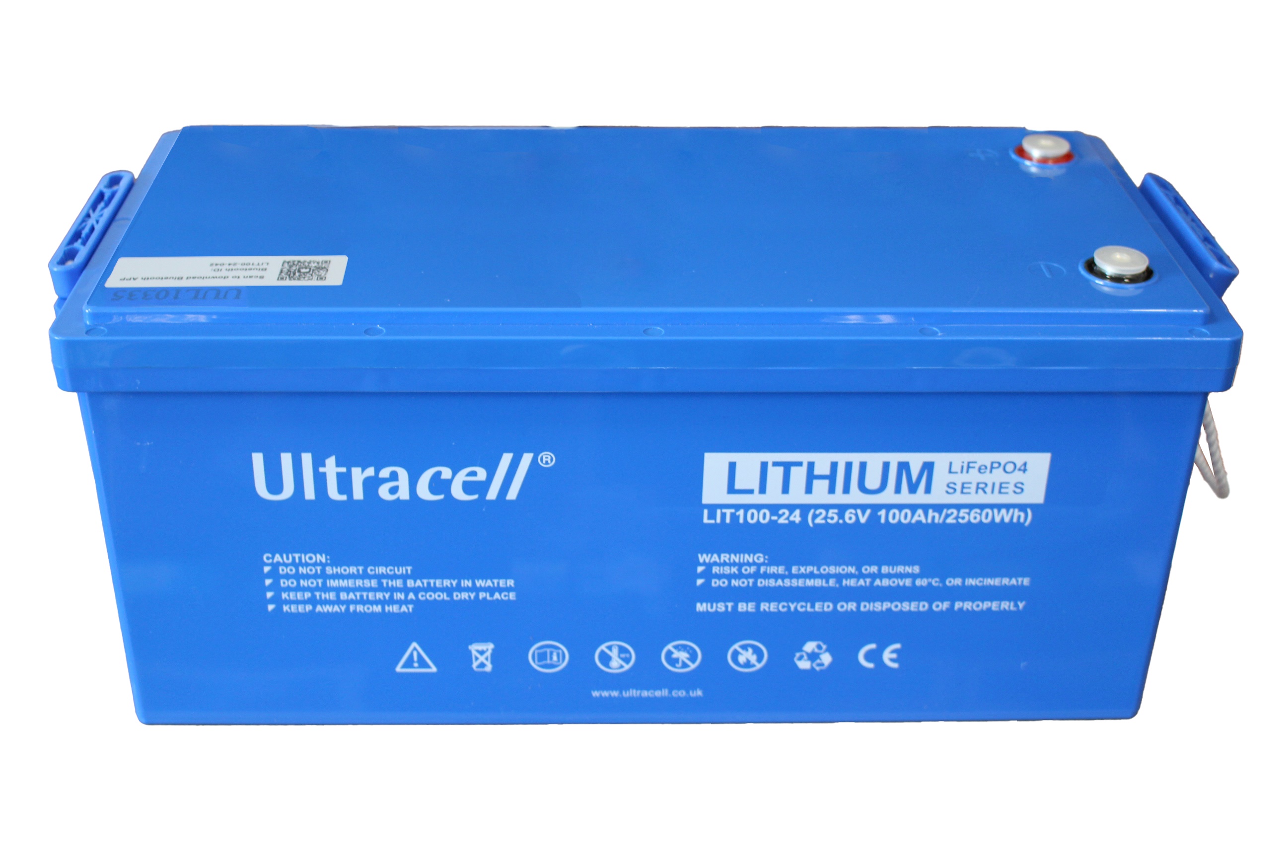 Батарея акумуляторна Ultracell LiFePO4 24(25.6)V 100Ah/ 2560W(2.56kW) BLUETOOTH